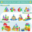 60 Pieces Magnetic Tiles | Super Magnetic Tiles | STEM Certified | Ages Children to Adult 3+ - Go Fives