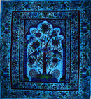 Turquoise Tree of Life Peacock Tapestry - Turquoise / 90 x 80 / Cotton Buy From Go Fives