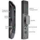 2022 Biometric Fingerprint Smart Security Door With Password, IC Card, Unlock APP & Camera - Buy From Go Fives