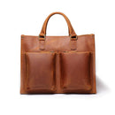 The Dagmar Leather Briefcase | Vintage Leather Messenger Bag - Buy From Go Fives