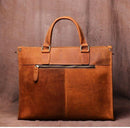 The Dagmar Leather Briefcase | Vintage Leather Messenger Bag - Buy From Go Fives
