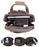 The Gaetano | Large Leather Backpack Camera Bag with Tripod Holder - Buy From Go Fives