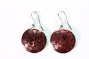 Lotus Petals And Om Yoga Earrings - Terracotta Buy From Go Fives