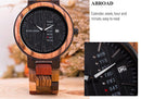 Luxury Brand Wood Timepieces Week Date Display Quartz Watches for Men | Women - Buy From Go Fives
