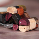 Lovers' Casual Quartz Watches Elk Design Natural Wooden Watch for Men Women with Mixed Colorful Wood Band in Gift Box - Buy From Go Fives