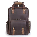The Gaetano | Large Leather Backpack Camera Bag with Tripod Holder - Buy From Go Fives