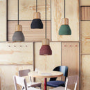 Nordic Modern Minimalism Pendant Chandelier Lights made with Wood & Cement - Buy From Go Fives
