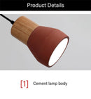 Nordic Modern Minimalism Pendant Chandelier Lights made with Wood & Cement - Buy From Go Fives