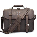 The Gustav Messenger Bag | Large Capacity Vintage Leather Messenger Bag - Buy From Go Fives