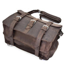 The Gustav Messenger Bag | Large Capacity Vintage Leather Messenger Bag - Buy From Go Fives