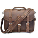 The Gustav Messenger Bag | Large Capacity Vintage Leather Messenger Bag - Buy From Go Fives